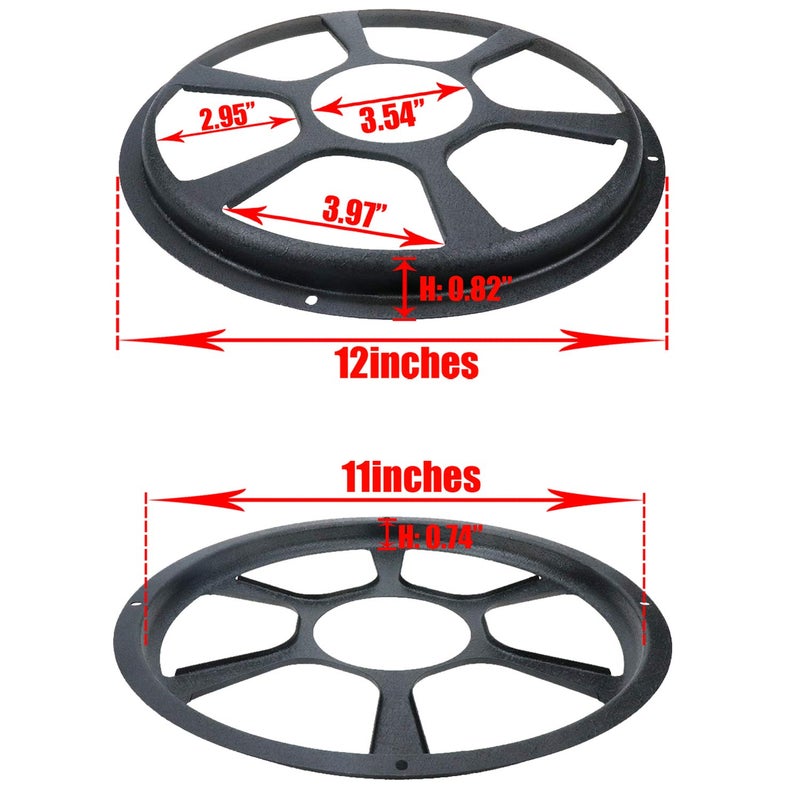AUTUT 12-Inch Diameter Iron Grill Protective Cover for 10-Inch Audio Speaker Subwoofer - Image 2